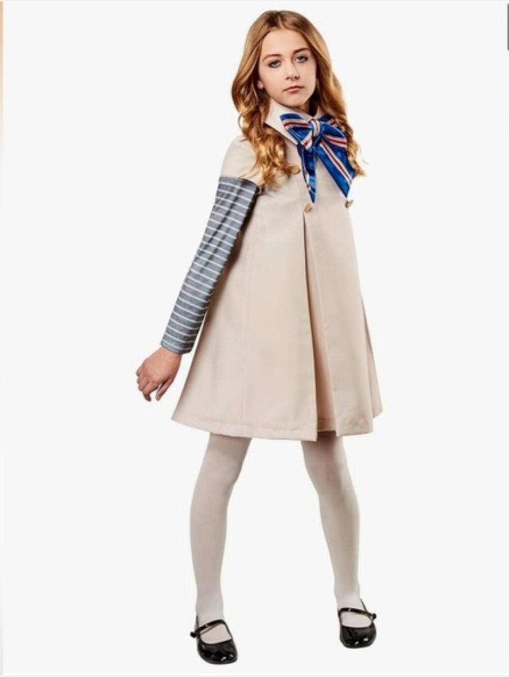 New M3GAN Women's Costume Dress With Bow 1 Piece Size Small (4/6)